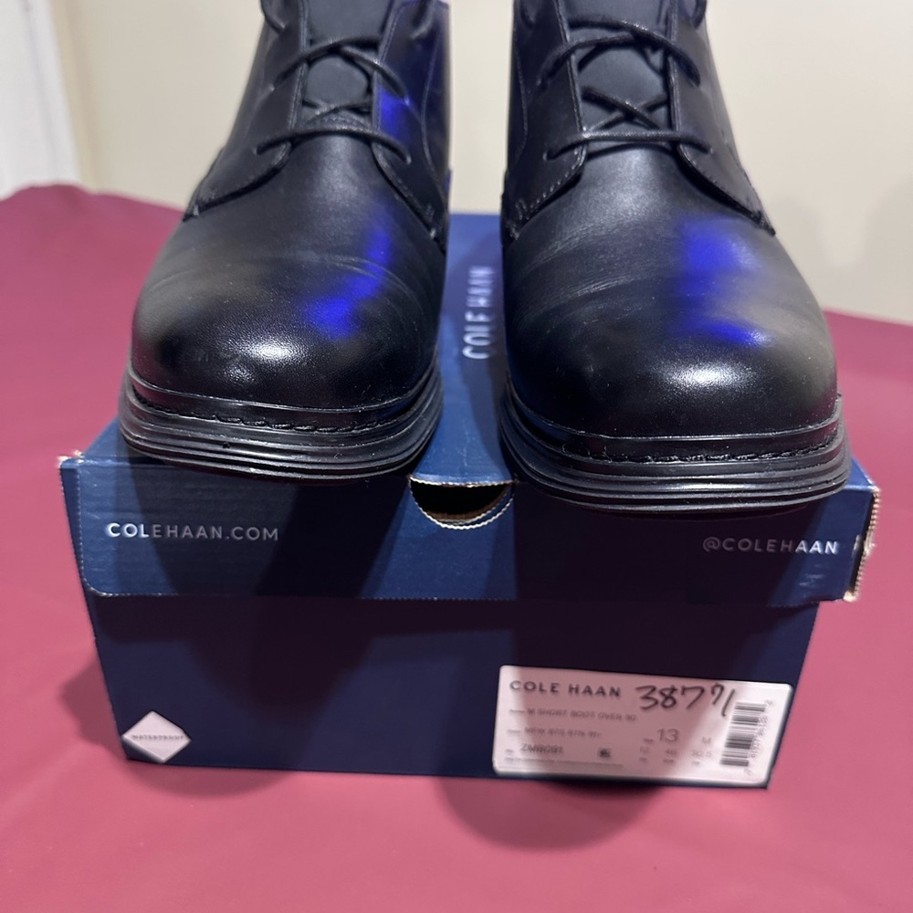 Cole Haan Men's Black Chukka Boots - Picture 2 of 8